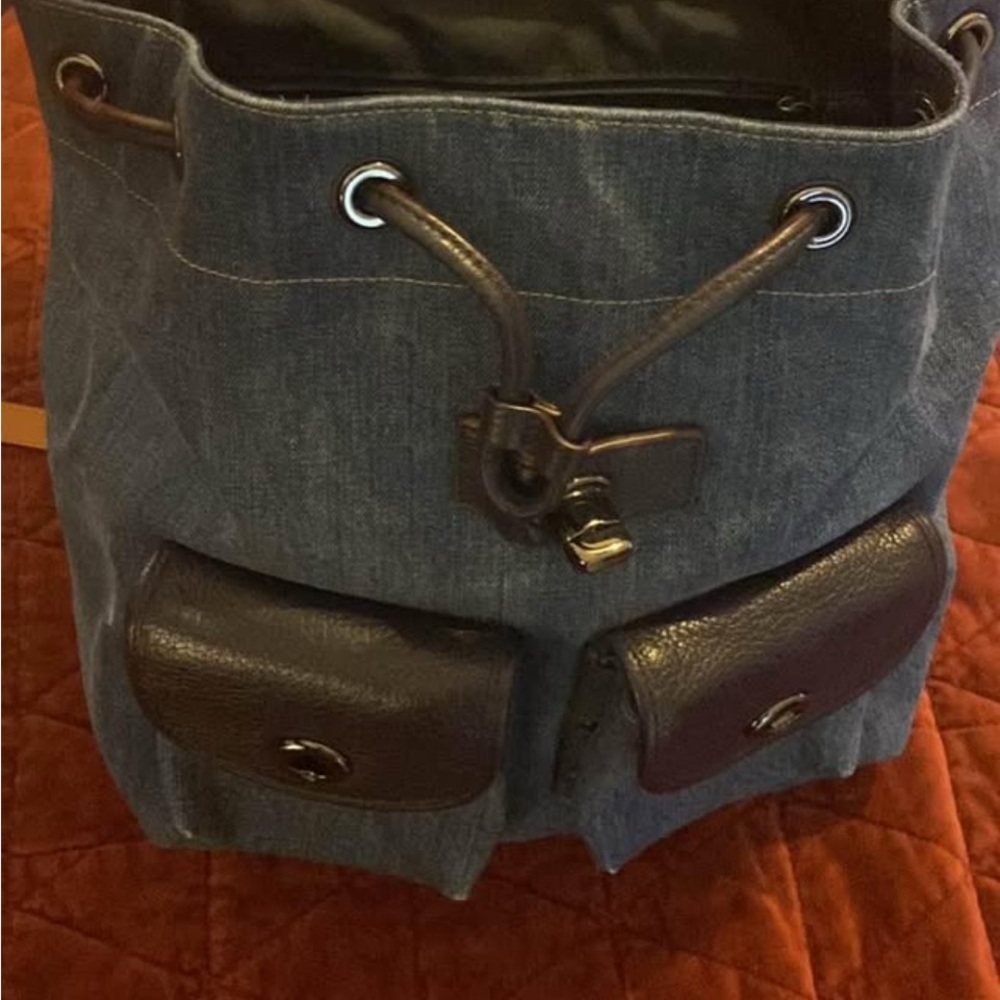 Coach Denim Shoulder Bag with Classic Design